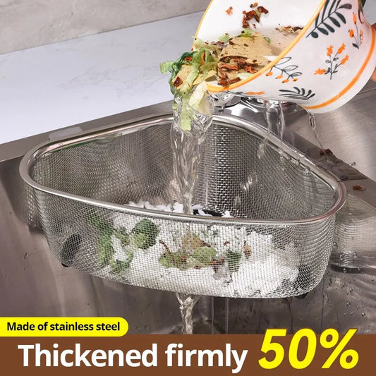 Stainless Steel Kitchen Sink Triangle Drain Basket