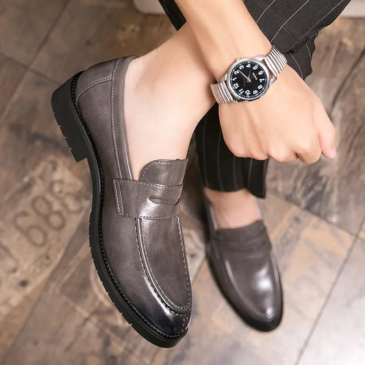 Men's Slip-On Office Leather Loafer