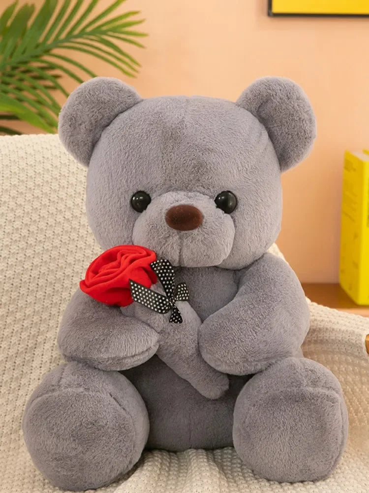 Ours en peluche pour la Saint-Valentin tenant des roses