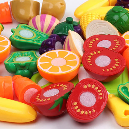 Cuisine pour enfants, découpe de fruits, légumes, aliments, cuisine, jouets interactifs