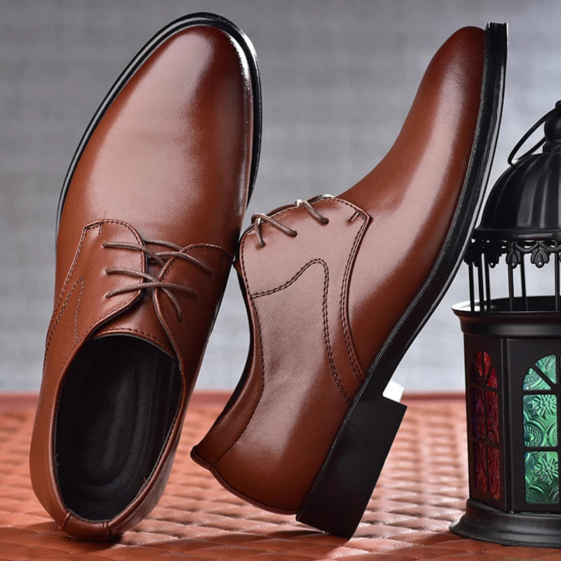 Formelle Schuhe aus PU-Leder für Herren mit Schnürung