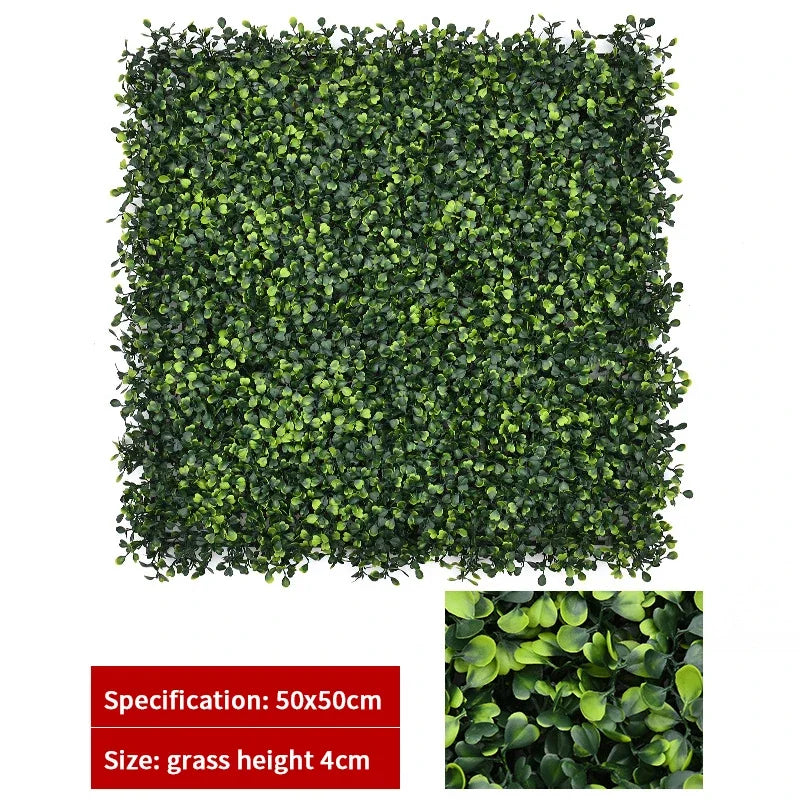 Haie topiaire artificielle en buis protégée contre les UV