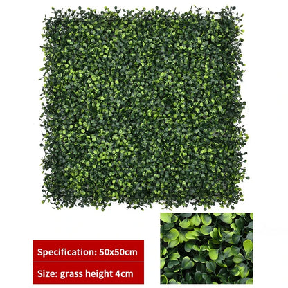 Haie topiaire artificielle en buis protégée contre les UV