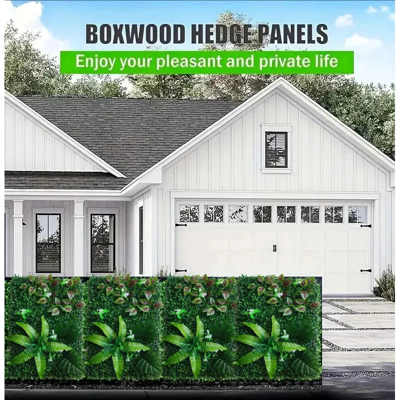 Panneaux muraux en gazon synthétique 3D réalistes 