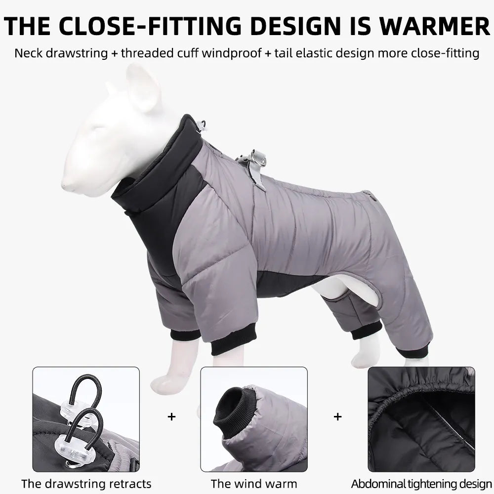 Veste chaude pour chien - Combinaison imperméable