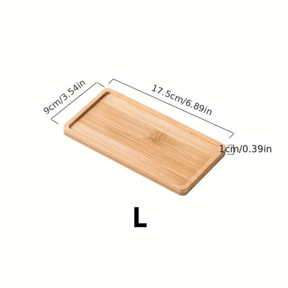 Waterproof Bamboo Wooden Pallet Rectangular Basin Tray