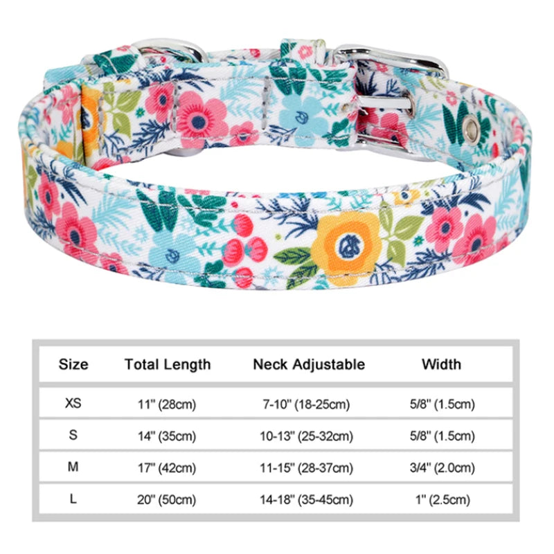 printed dog collar