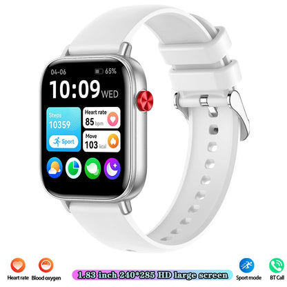 Unisex HD Touch Screen Sports Fitness Tracker Bluetooth Call Smartwatches