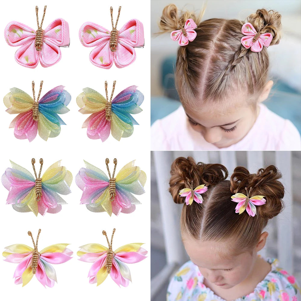 2pcs Butterfly Hair Clip