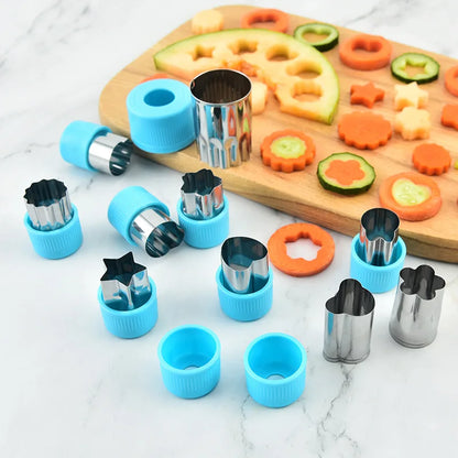 Portable Stainless Steel Vegetable Cutter Set