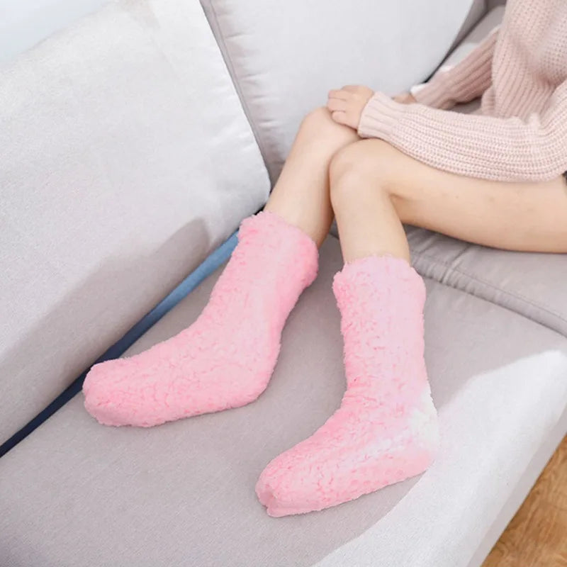 Verdickte Thermo-Bodensocken aus Kaschmir für Damen