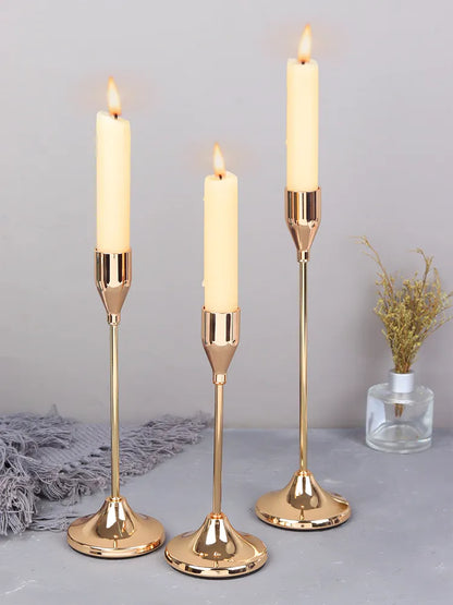 European Style Metal Candle Holders for Home Decor