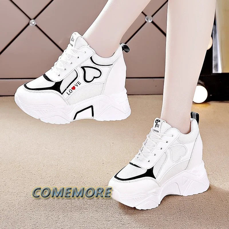 Women's Mesh Lace-Up Sneakers