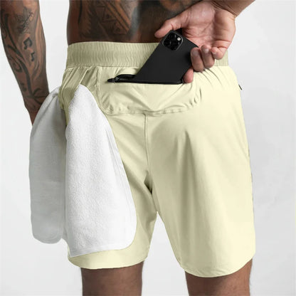 Men's Quick-Dry Bodybuilding Gym Shorts