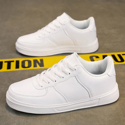 Classic White Leather Sneakers