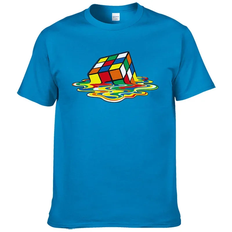 T-shirt en coton imprimé Rubik's Cube