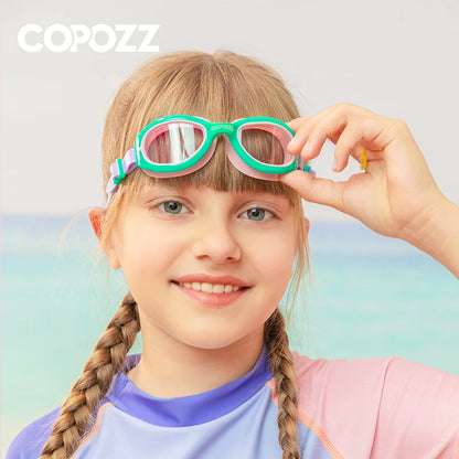 Lunettes de natation étanches et antibuée pour enfants