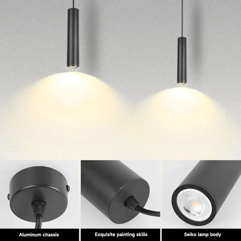 Lustre moderne à ampoules remplaçables - Suspension LED 