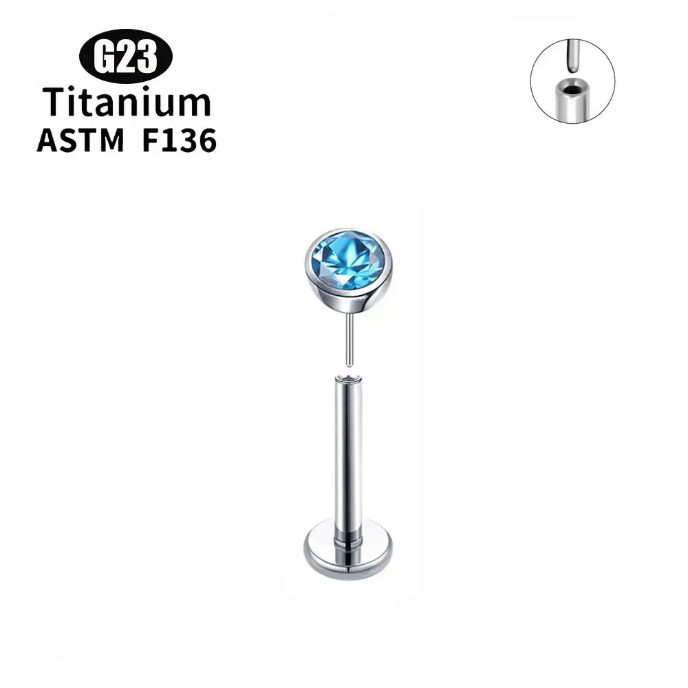 Bijoux de nez en pierre de Zircon titane