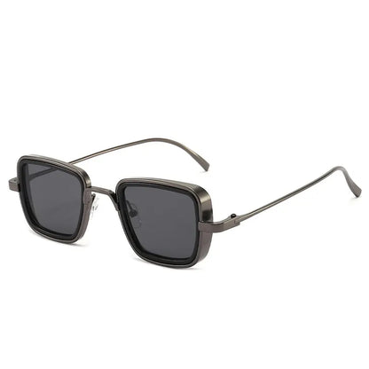 New Retro Square UV400 Steampunk Stylish Sunglasses for Men & Women