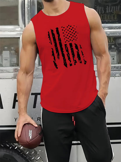 Schnelltrocknendes Sommer-Tanktop mit O-Ausschnitt für Herren