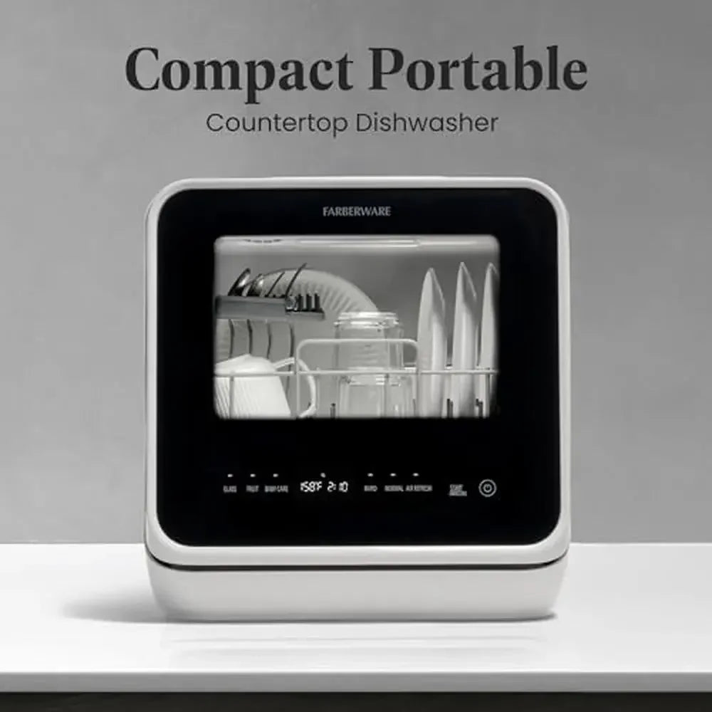 Portable Touch Screen Kitchen Countertop Dishwasher