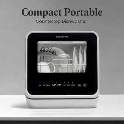 Portable Touch Screen Kitchen Countertop Dishwasher