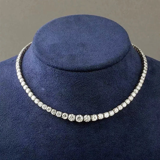 Full Moissanite Tennis Necklace