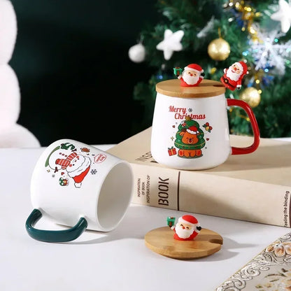 Coffret de tasses en céramique pour cadeau de Noël