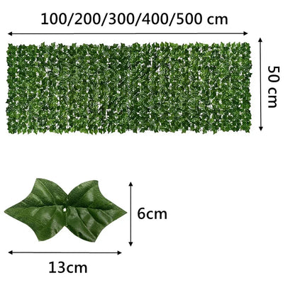 Écran de confidentialité Apple Leaf Ivy pour balcon et jardin