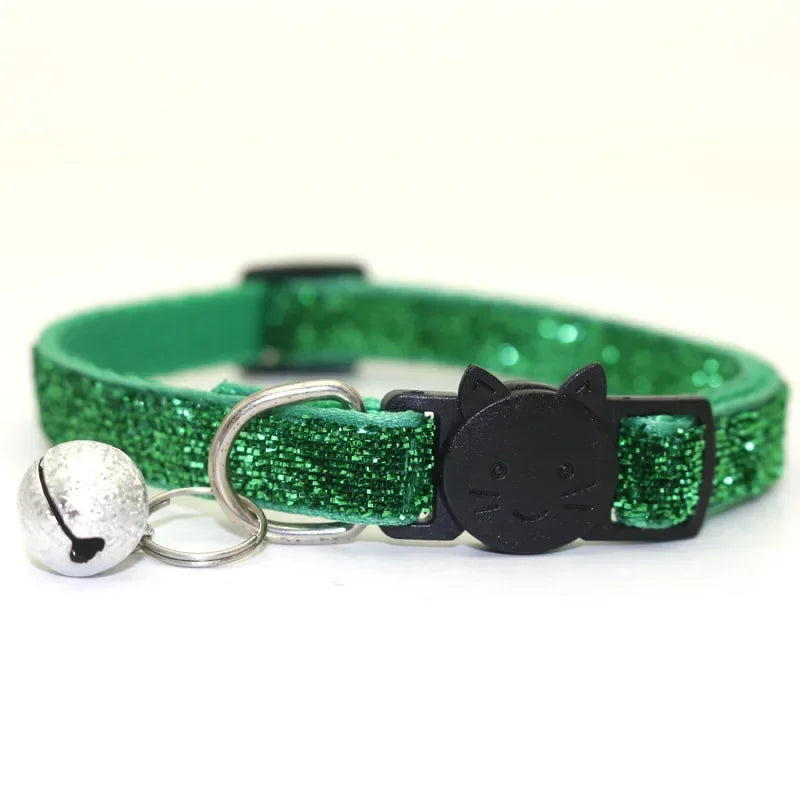 green cat collar
