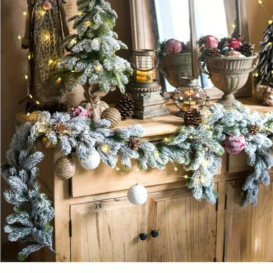 christmas stair garland
