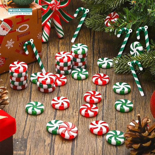 Mini Candy Canes Peppermint Swirl Ornaments