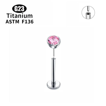 Ensemble de bijoux de nez en pierre de Zircon titane