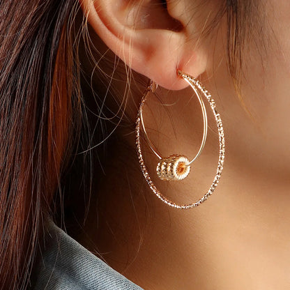 Geometric Round Women's Earrings