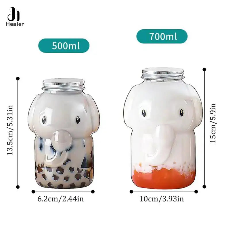 Christmas Snowman Plastic Juice Bottles