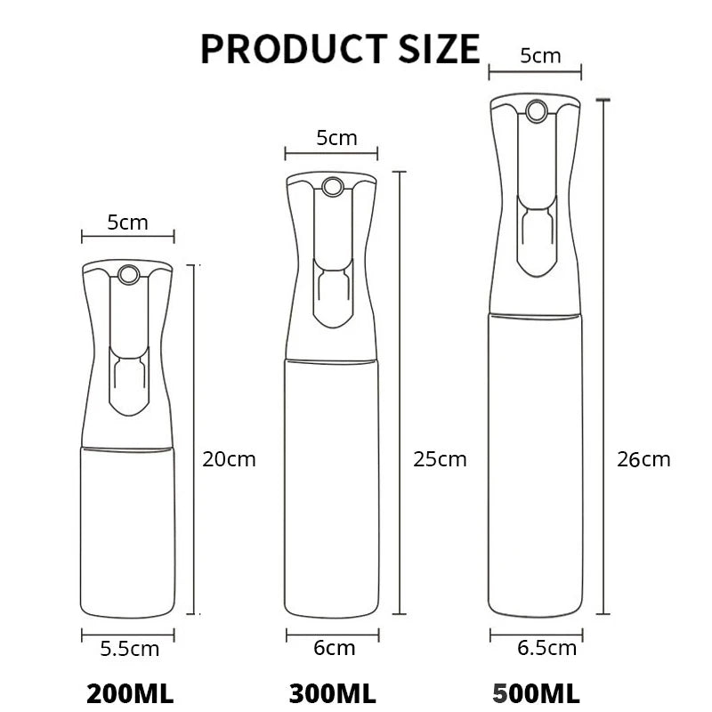 Paquet de 3 bouteilles de pulvérisation d'huile de cuisine