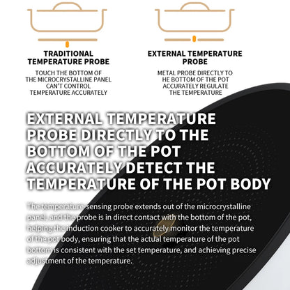 Cuisinière de cuisine à chauffage continu à faible puissance réglable