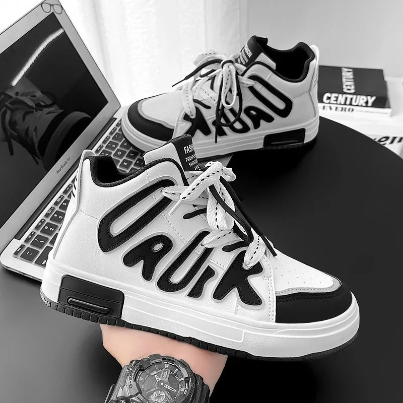 Baskets décontractées à lacets et plateforme