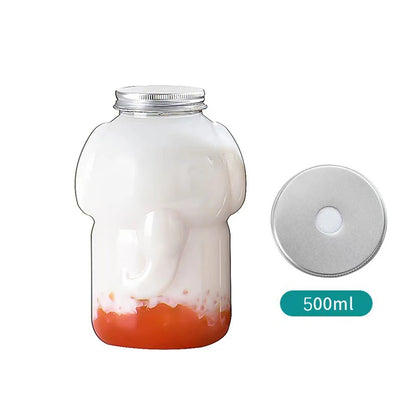 Christmas Snowman Plastic Juice Bottles