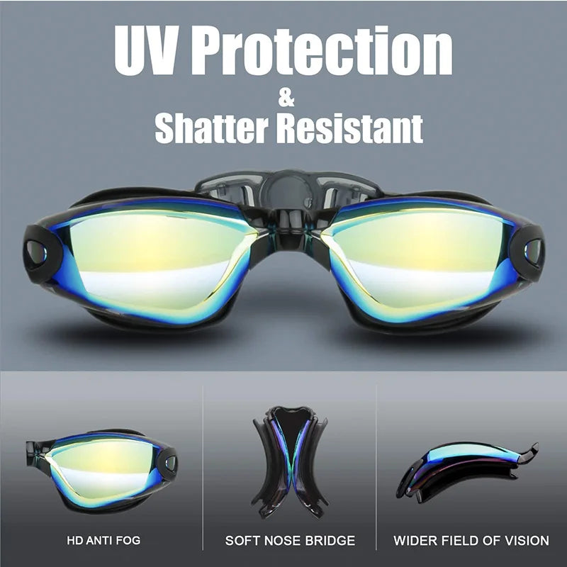 Lunettes de natation anti-buée UV