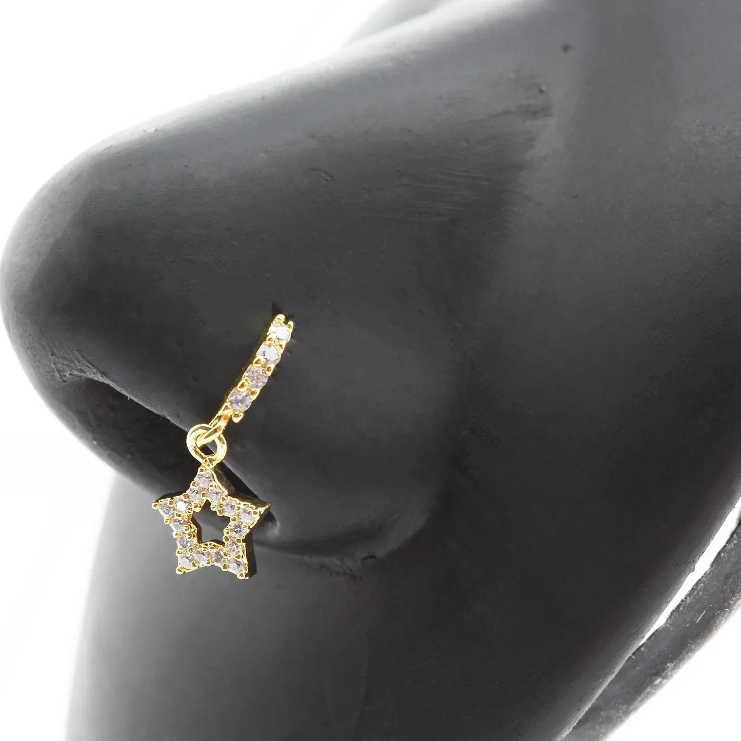 Anneaux de nez pendants en forme de cœur pour femmes