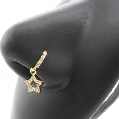 Anneaux de nez pendants en forme de cœur pour femmes