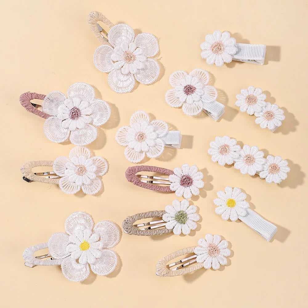 Baby Girl Daisy Hair Clips