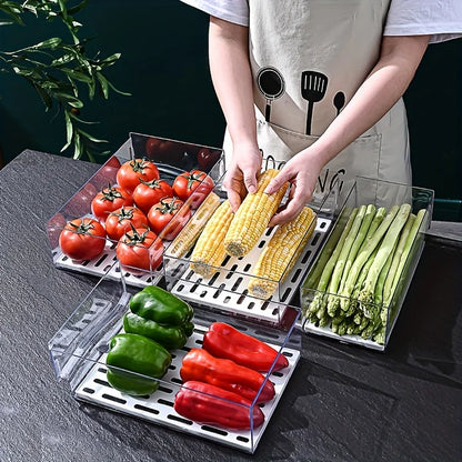 Refrigerator Drawer-Type Fresh-Keeping Food Storage Box