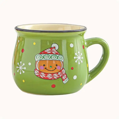 Christmas Tree Santa Claus Ceramic Mug