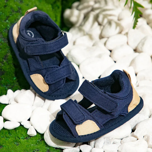 Rutschfeste Canvas-Sandalen für Babys im Sommer