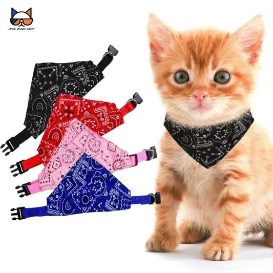 Adjustable PU Leather Pet Necktie Collar