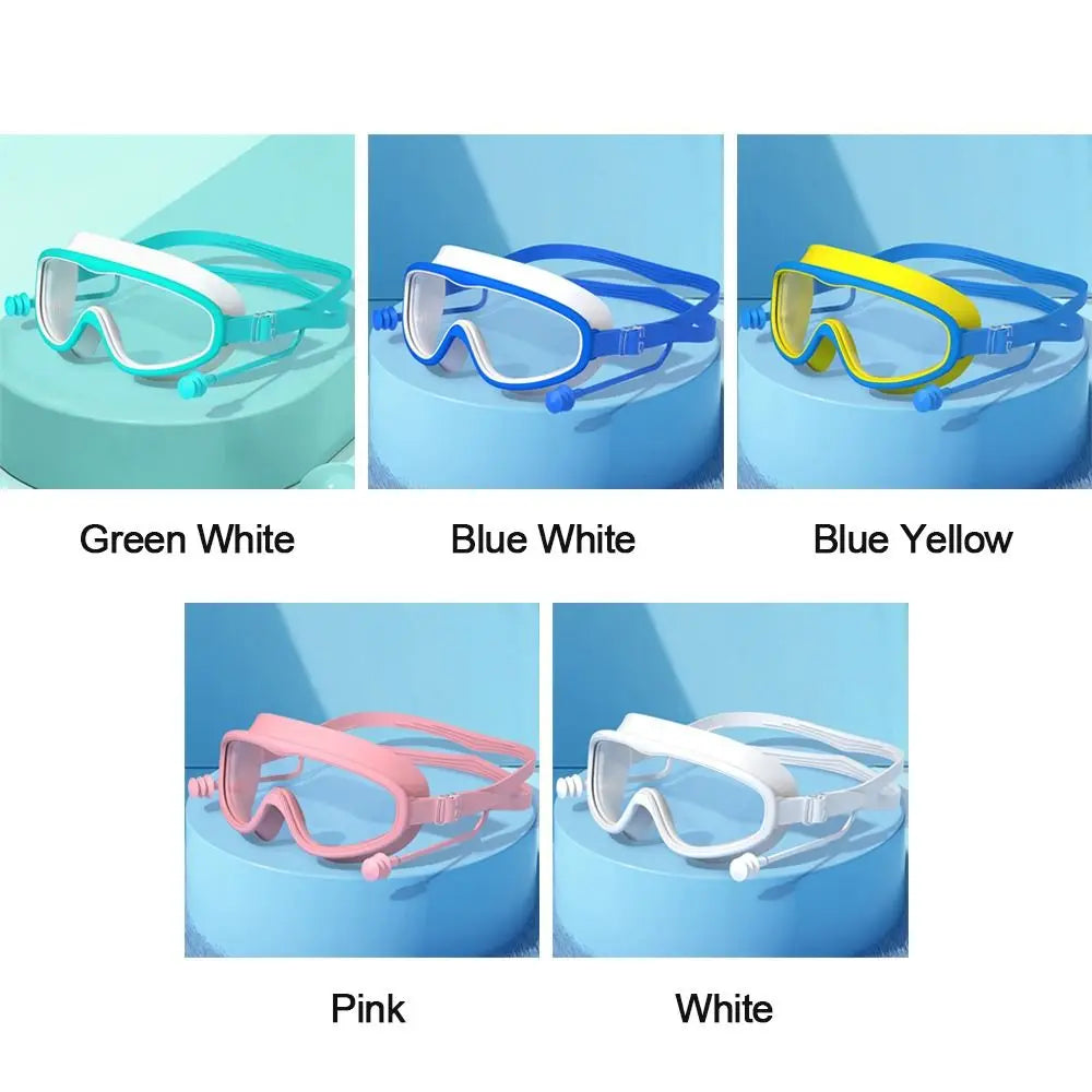 Kids Anti-fog Big Frame Swim Goggles