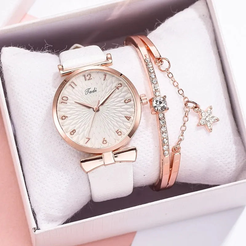 Montre-bracelet à quartz magnétique pour femme